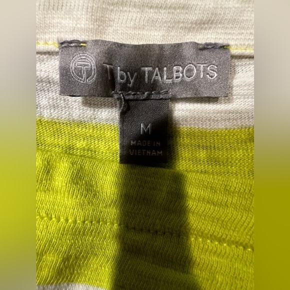 T by Talbots 100% cotton striped shirt, size medium - Picture 4 of 5